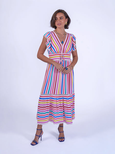 Misha Candy Stripe Dress