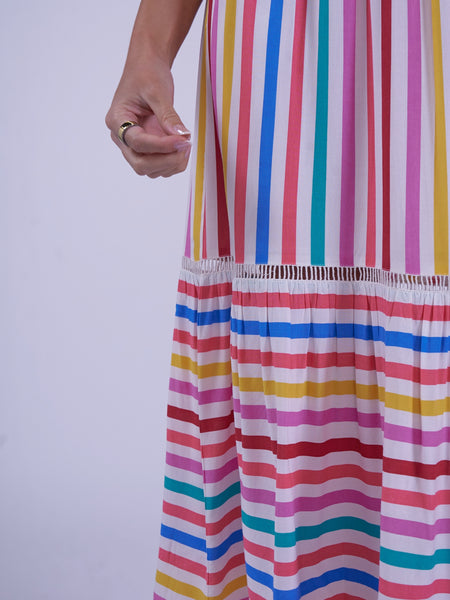 Misha Candy Stripe Dress
