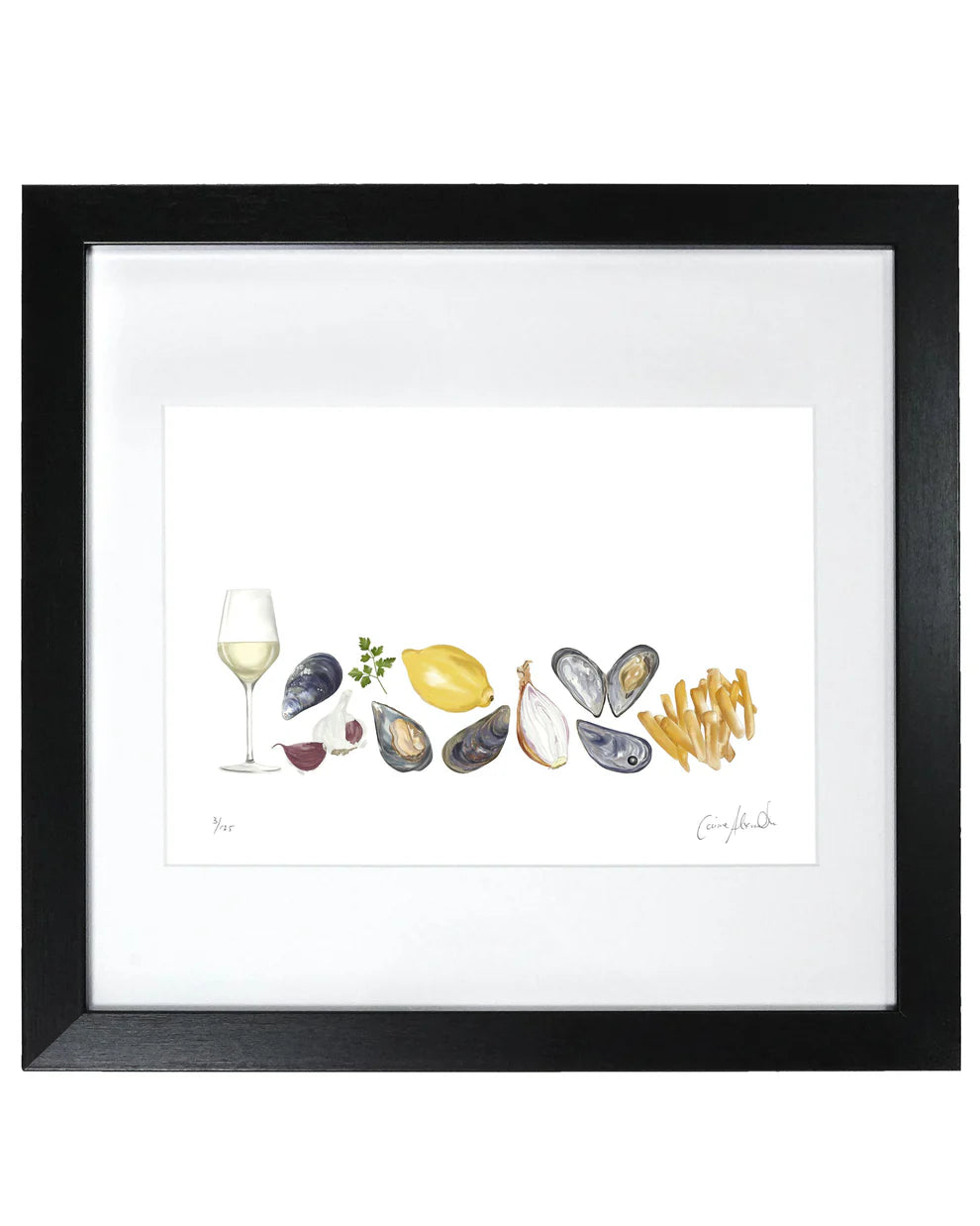 Corinne Alexander Moules Frites framed print