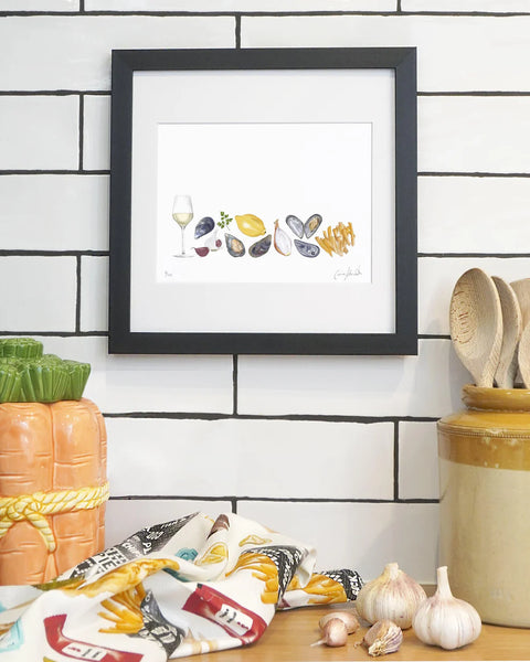 Corinne Alexander Moules Frites framed print