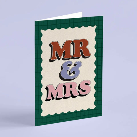 Mr & Mrs Wedding Card