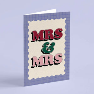 Mrs & Mrs Wedding Card
