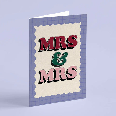 Mrs & Mrs Wedding Card