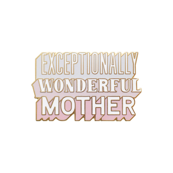 Alphabet Bags Exceptionally Wonderful Mother enamel pin