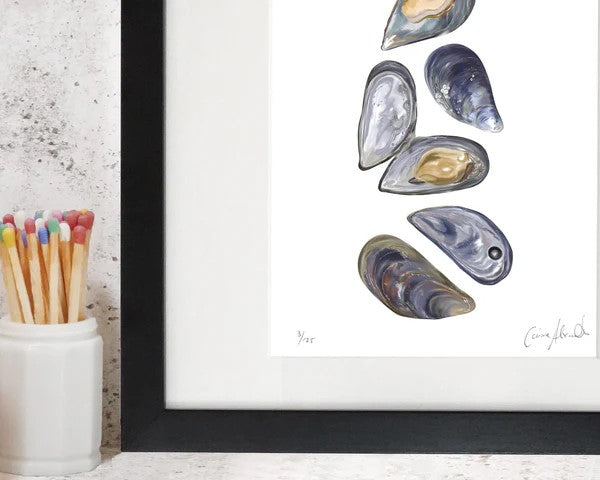 Corinne Alexander Mussels limited edition framed print