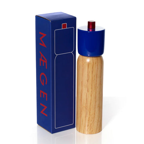 Large Salt & Pepper Grinder - Navy & Red