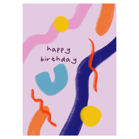 Colourful Happy Birthday Card
