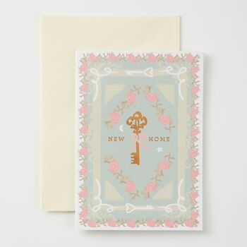 New Home Vintage Card