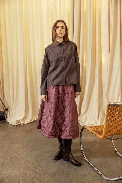 Nicoline Burgundy Skirt