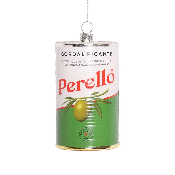 Noello Olives Glass Christmas Decoration