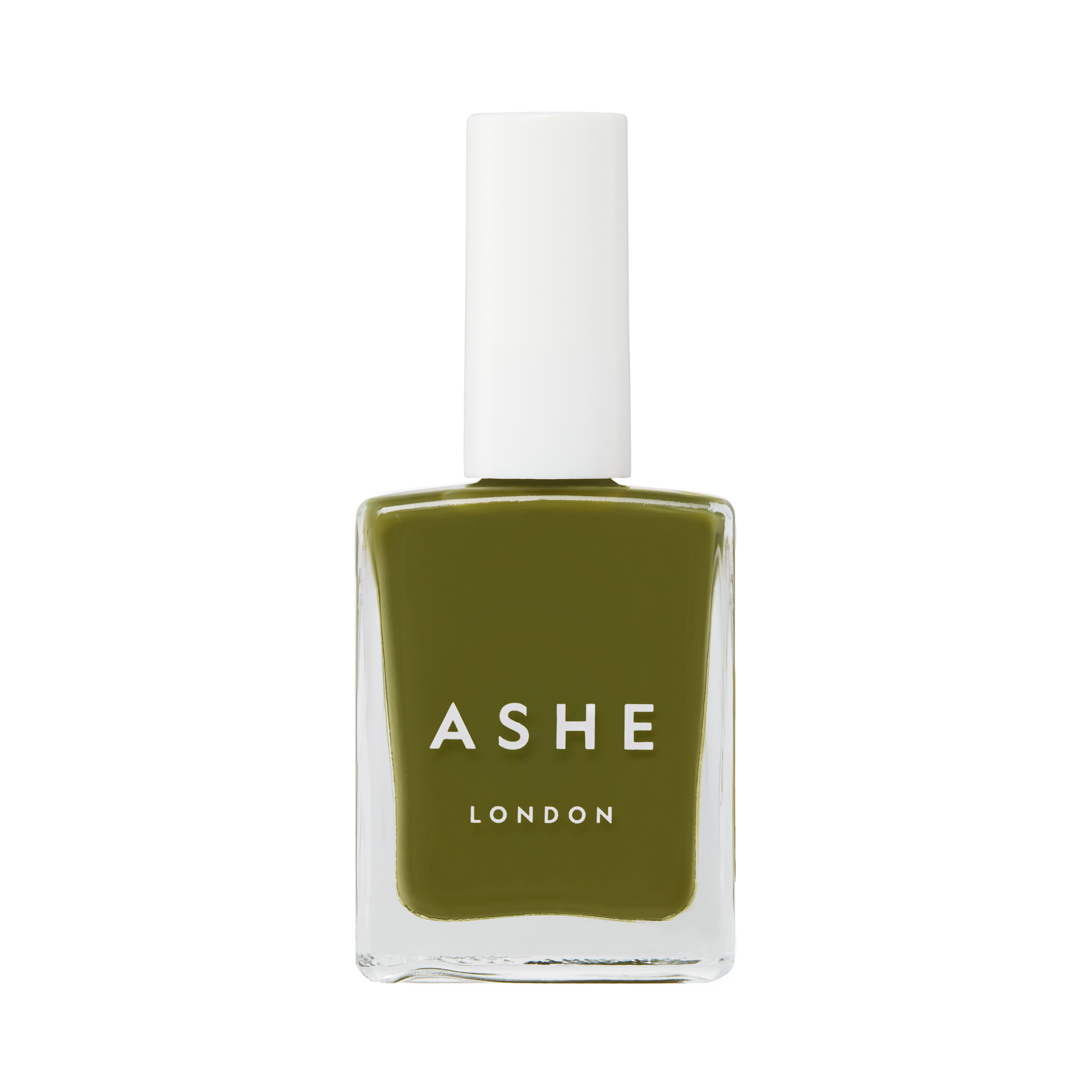 Olive-Morris green ASHE London nail polish