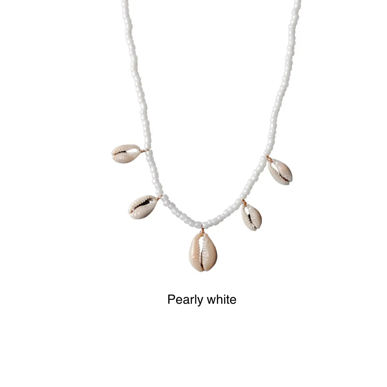 Ombak Shell White Necklace