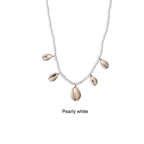 Ombak Shell White Necklace