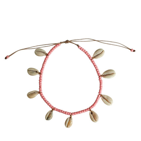 Ombak Shell Pink Anklet