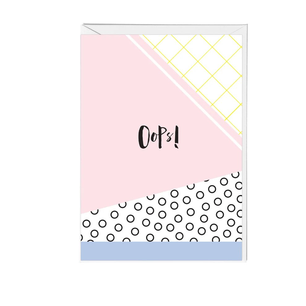 Oops Greeting Card