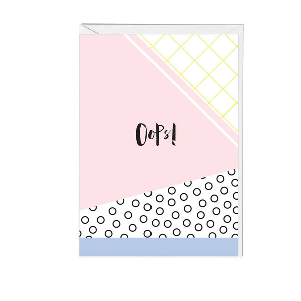 Oops Greeting Card