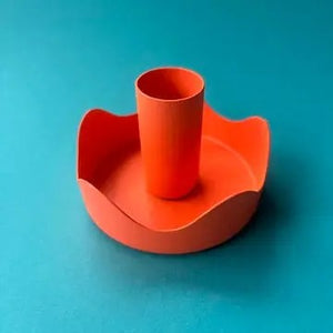 Orange Colour Pop Wavy Candle Holder