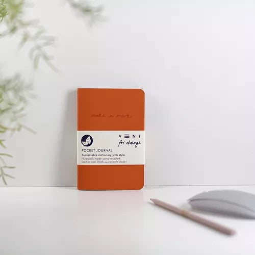 Orange A6 Recycled Notebook