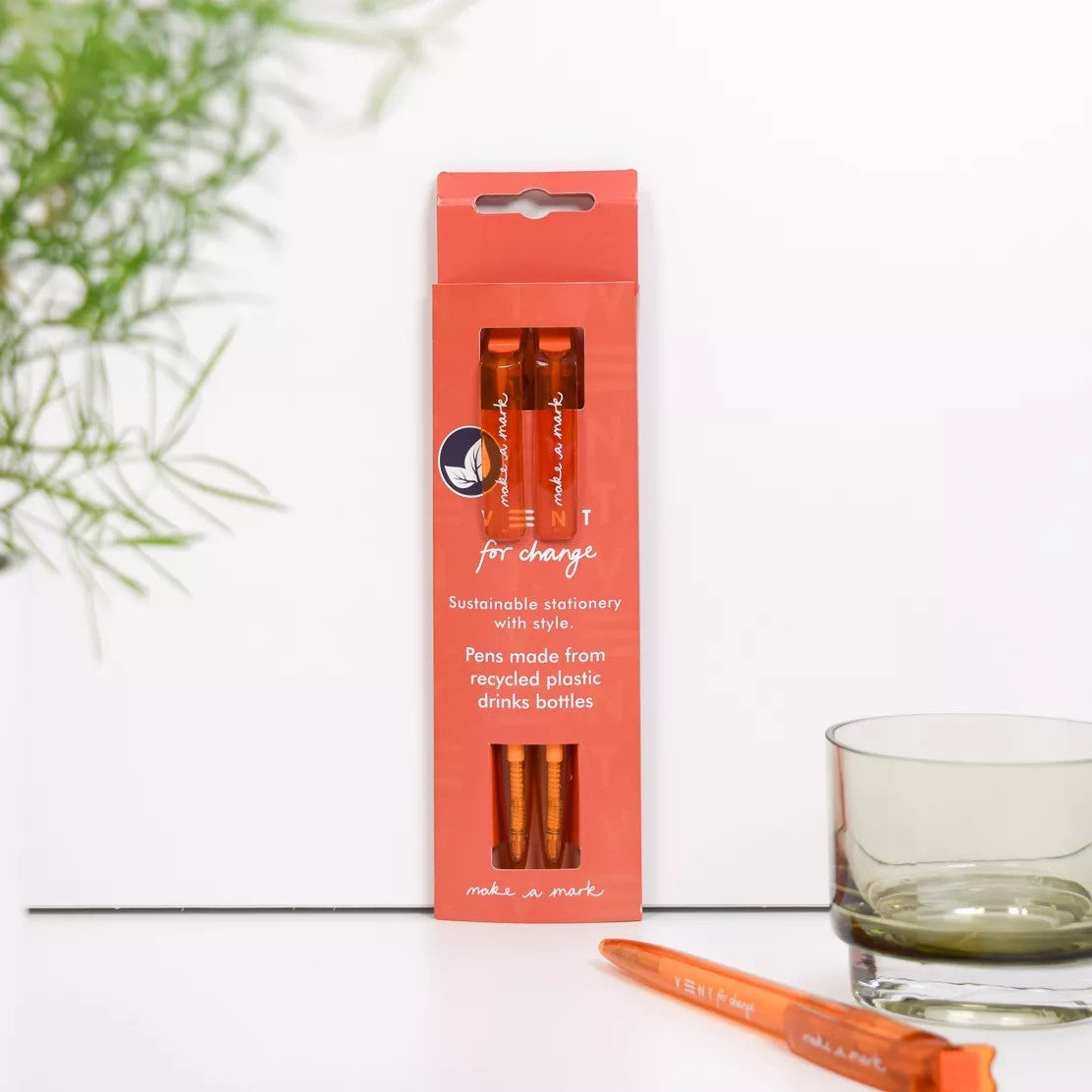 Recycled Orange Pens