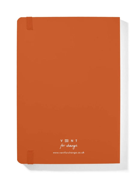 Orange A5 Recycled Leather Notebook