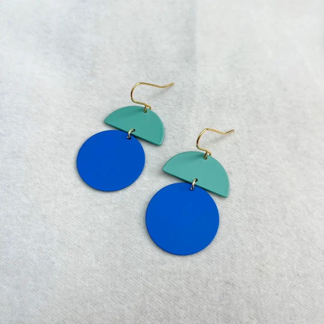 Orla Electric Blue & Mint Earrings