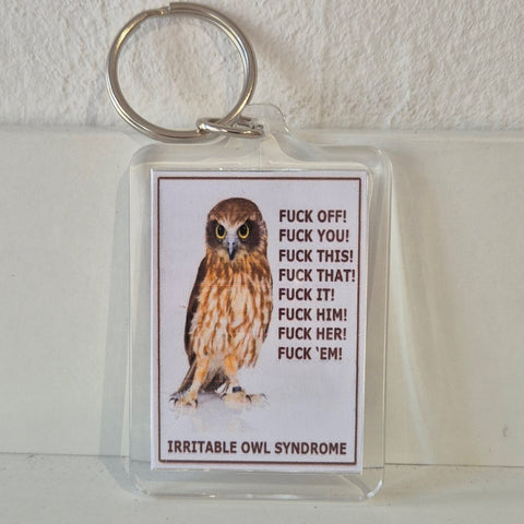 Sweary Owl Keyring