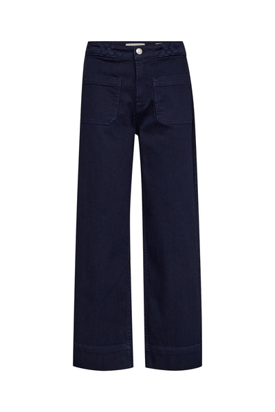 Birkin Paris 70s Culotte Jeans in Midnight Navy from Pieszak