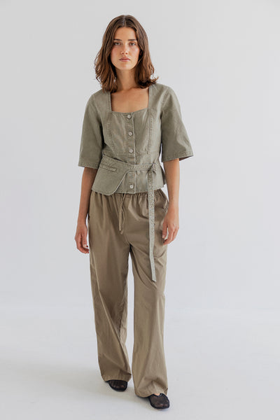 PJ Pale Moss Trousers