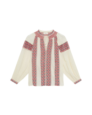 Maison Hotel Pedjama Dion Blouse Red Wine