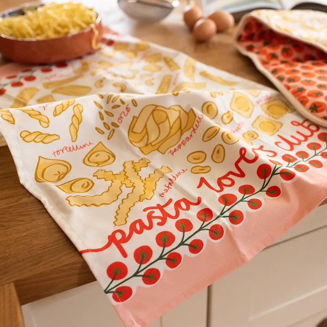 Pasta Lovers Club Tea Towel