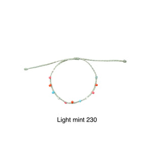 Pelangi Light Mint Seed Bead Bracelet