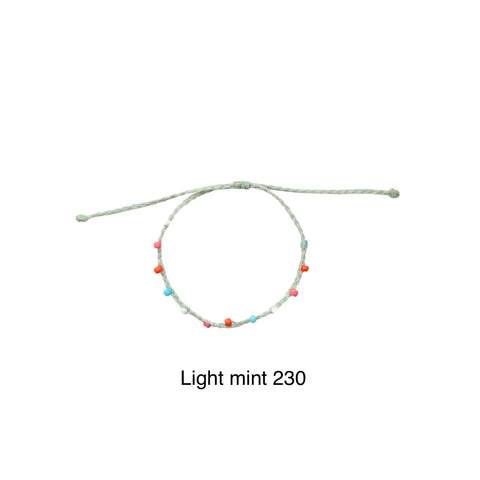 Pelangi Light Mint Seed Bead Bracelet
