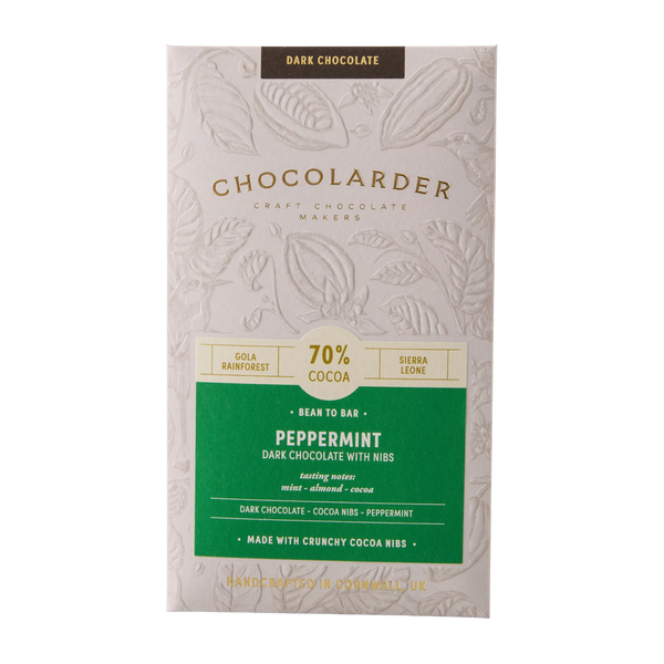 Peppermint 70% Dark Chocolate Bar