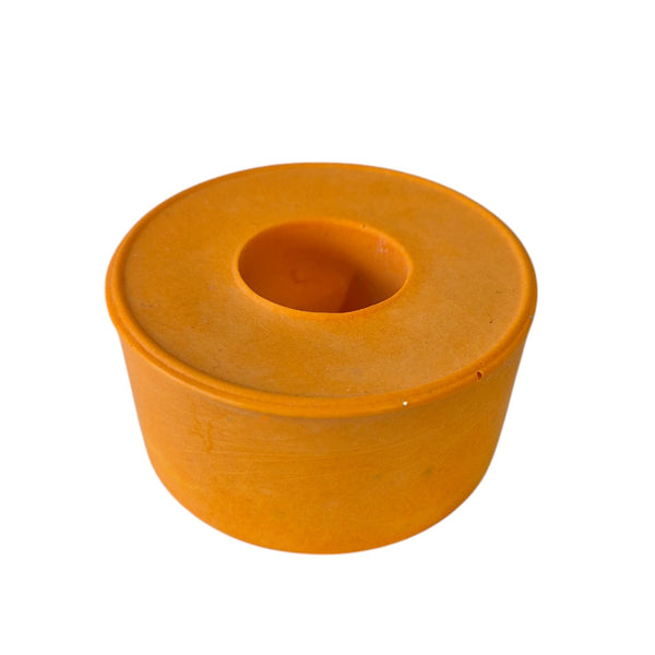 Orange Round Candle Holder