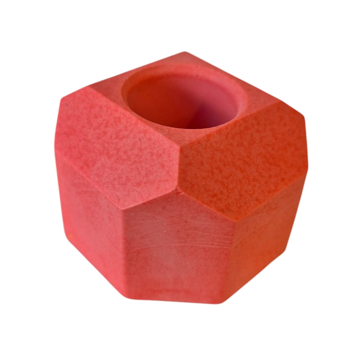 Pink Geometric Candle Holder