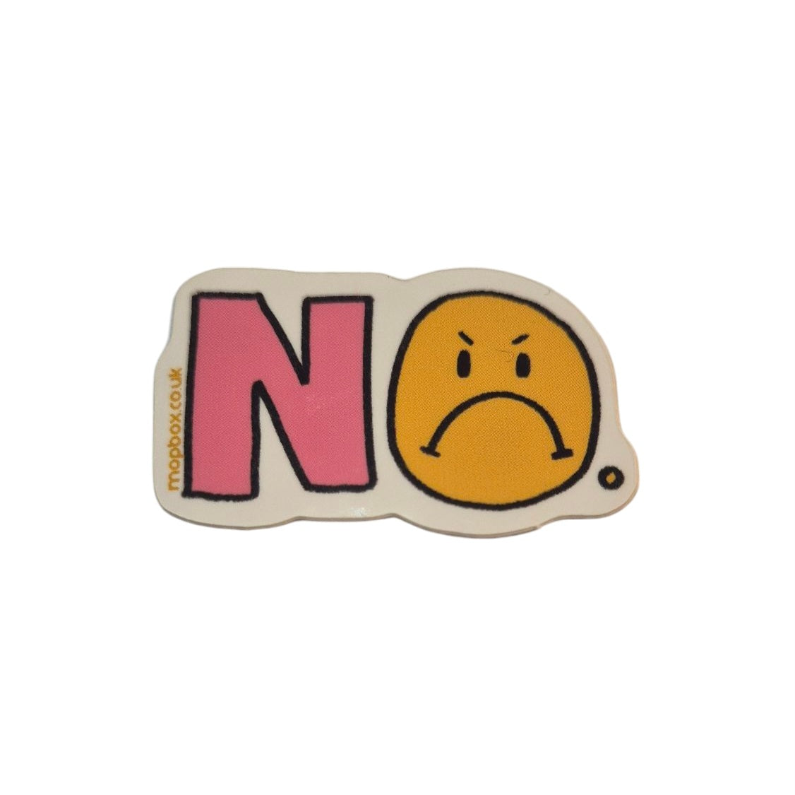 No Frown Sticker