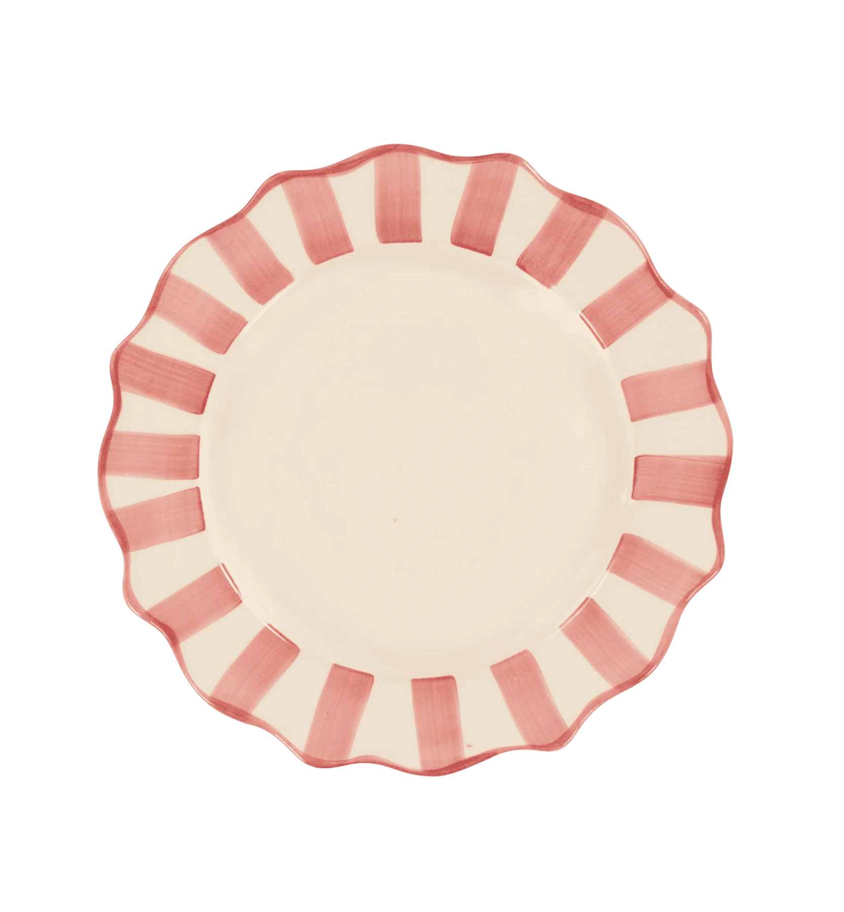 Pink Scalloped Dinner Plate from anna + nina