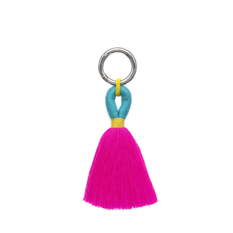 Pink Tassel Bag Charm
