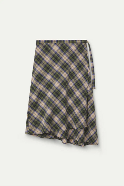 Green Plaid Skirt
