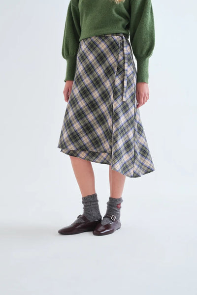 Green Plaid Skirt