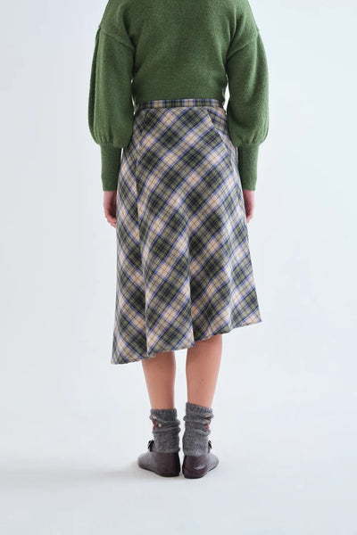 Green Plaid Skirt