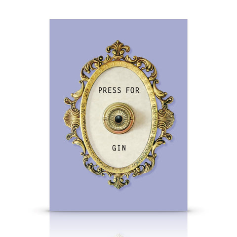 Press For Gin A6 Postcard
