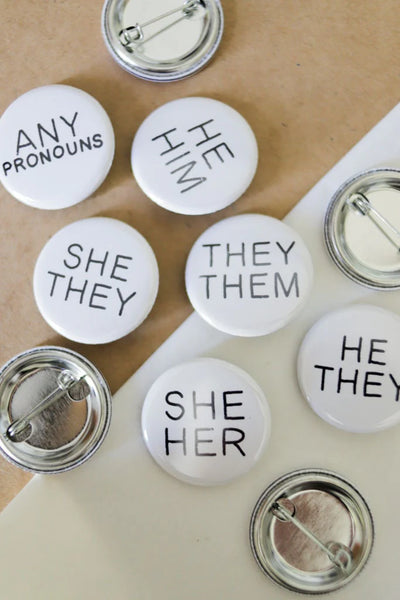Conscious Euphoria Pronoun Pin Badge
