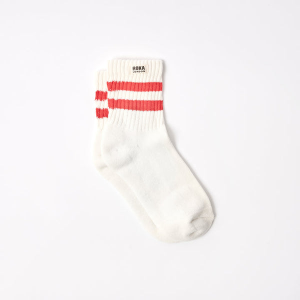 Cranberry Stripe Windsor Sock