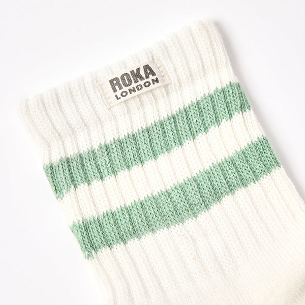 Matcha Stripe Windsor Sock