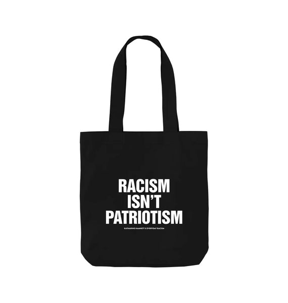 Racism Isn't Patriotism Black Tote Bag