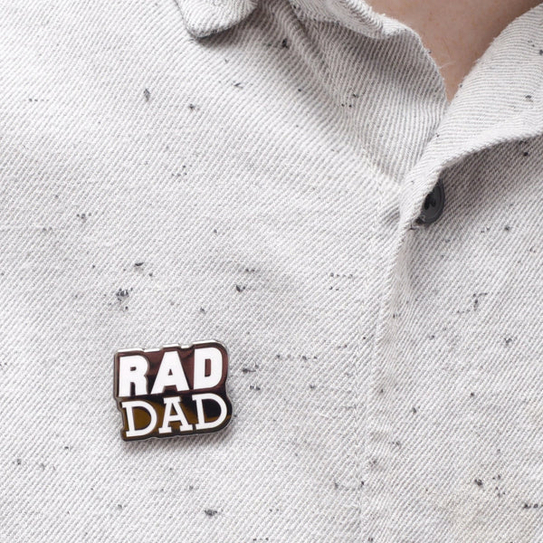 Alphabet Bags Rad Dad Enamel Pin 