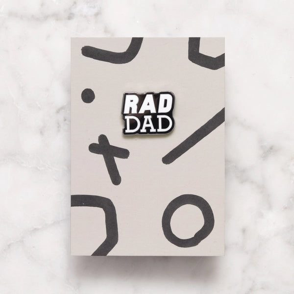 Alphabet Bags Rad Dad Enamel Pin