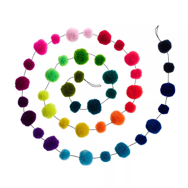 Rainbow Pom Pom Garland