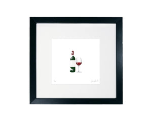 Corinne Alexander limited edition red wine print